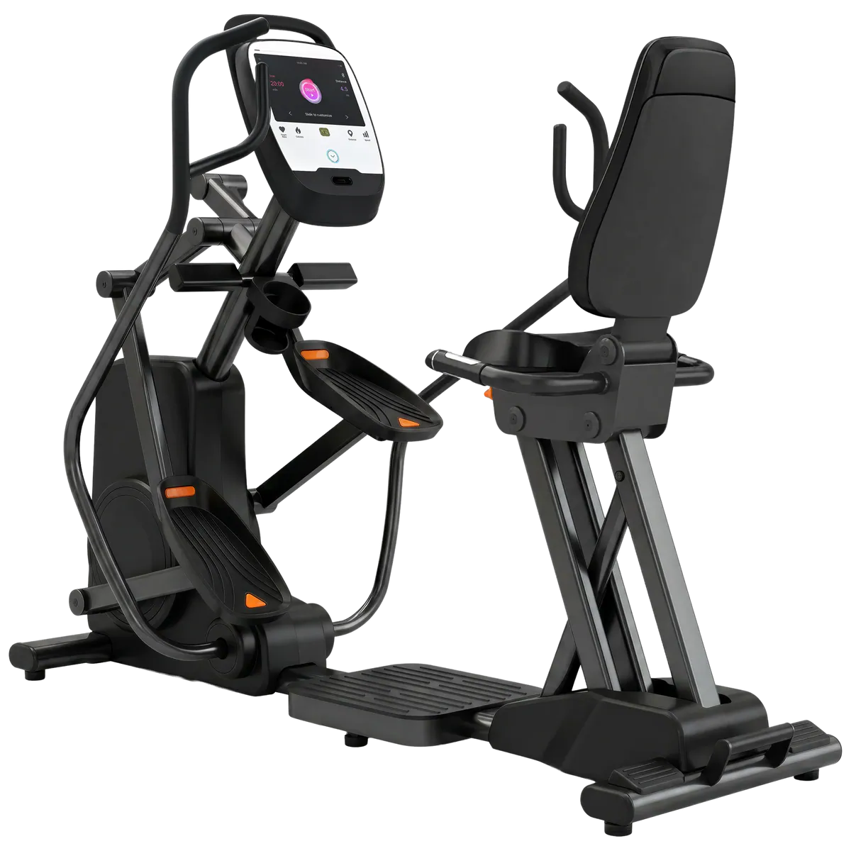 French Fitness SE420T Recumbent Seated Elliptical w/10" Touch Console (New)
