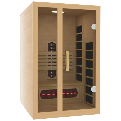 GoldenDesign DYN-6119-03 FS Dynamic Gracia 1-2-Person Full Spectrum Near Zero EMF FAR IR Sauna (New)