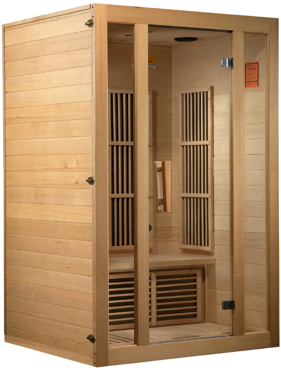 GoldenDesigns MX-J206-01-ZF Maxxus Seattle 2 Person Near Zero EMF FAR Infrared Sauna (New)