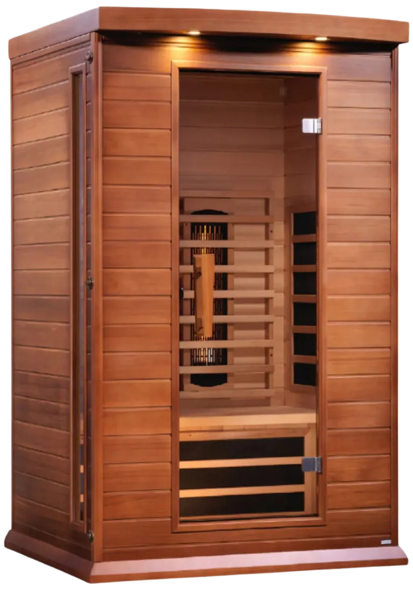 GoldenDesigns MX-M206-01-FS CED Canadian Red Cedar Maxxus 2 Person Full Spectrum Infrared Sauna (New)