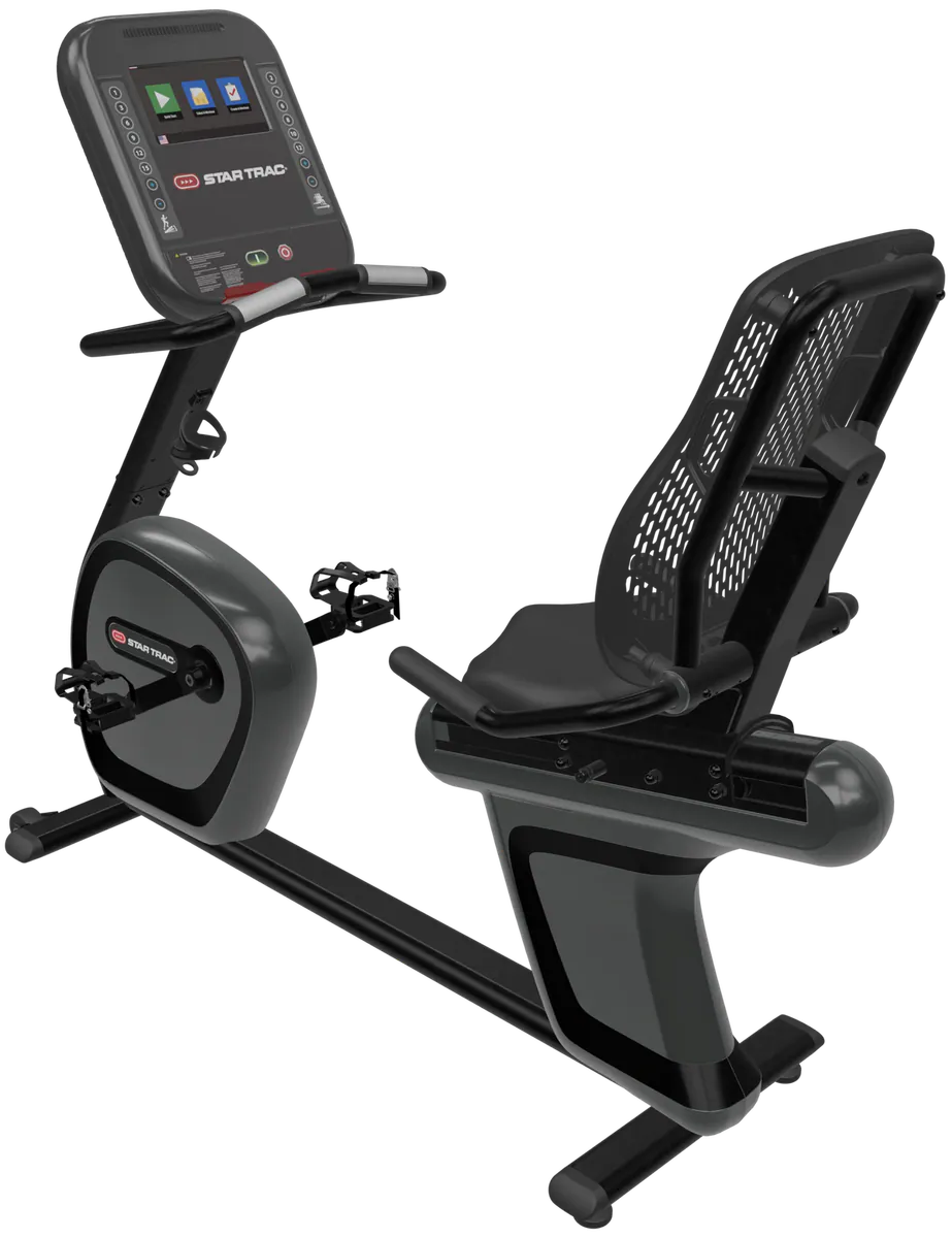 Star Trac 4 Series Recumbent Bike w/10" Touch Display - Black (New)